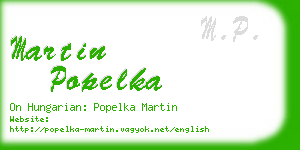 martin popelka business card